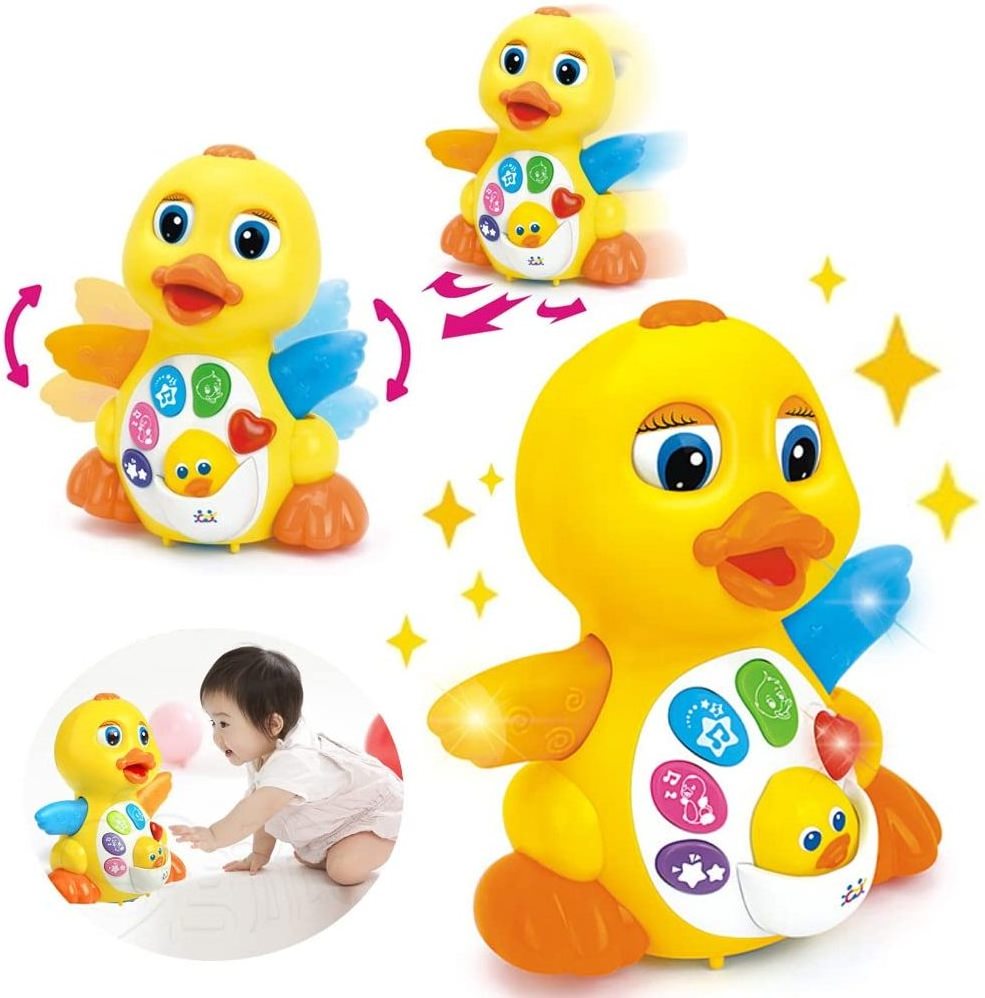 Best Seller B/O Swing Baby Musical Learning Walking Dancing Duck Toys Toddlers 2023 Baby Developing Toys