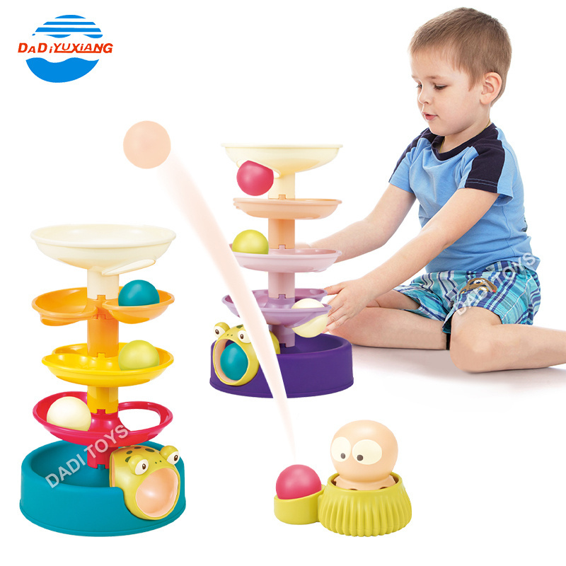 DADI OEM/ODM Developmental Toys Ball Drop And Roll Swirling Tower Slide Balls Rolling Track Toy Slide Track Toys