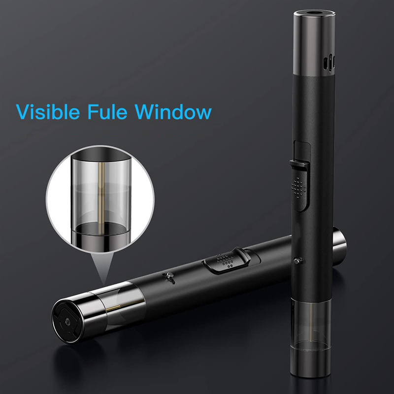 Factory Direct Supply Windproof Straight Torch Blue Flame Lighter,Refillable Gas Jet Flame Butane Cigar Torch Lighter