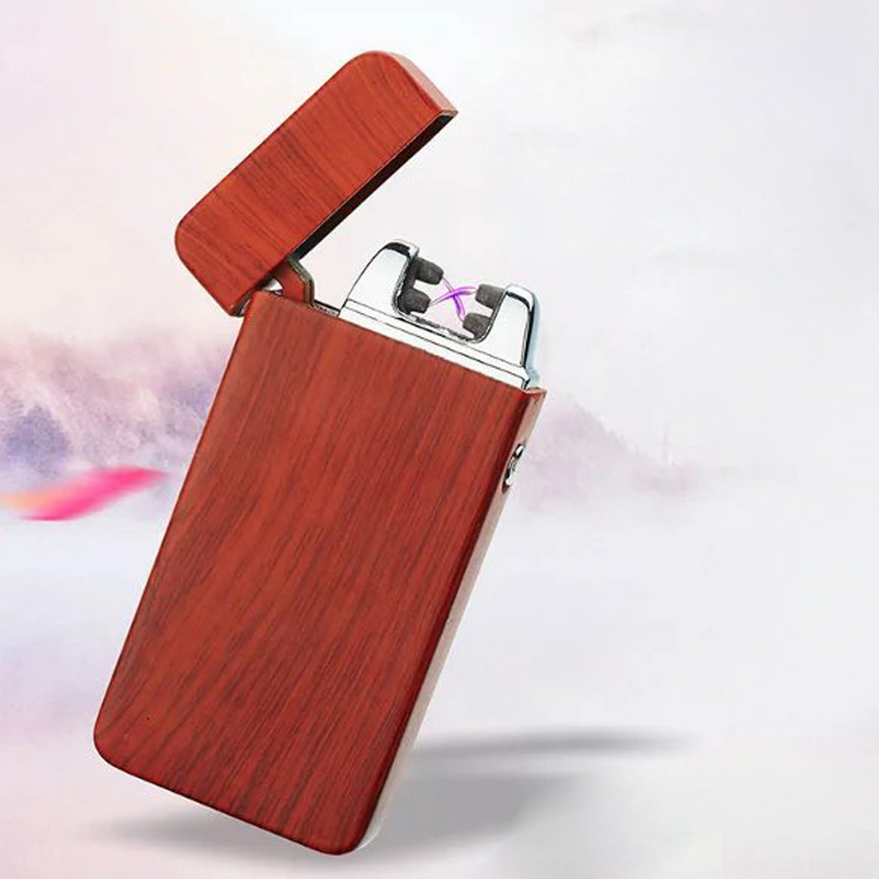 Custom Logo Cigarette Lighters Custom Electronic,Electric Lighter for Cigarettes,Usb Dual Arc Electronic Charging Lighter