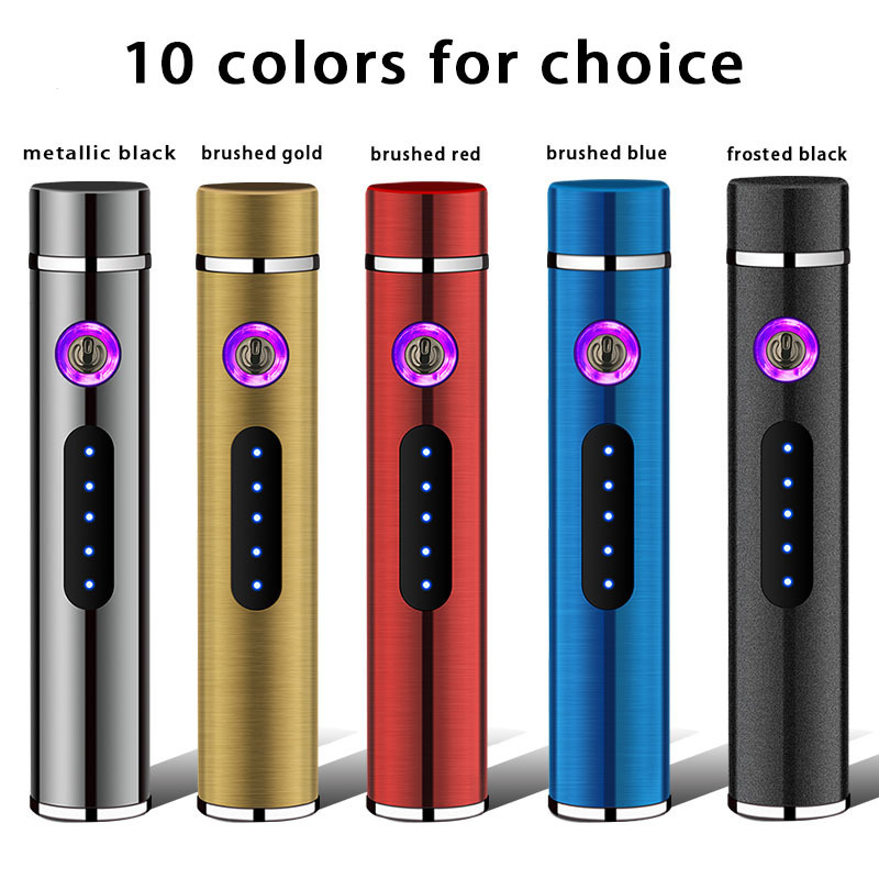 Custom Round Mini Stylish Rechargeable Cigarette Plasma Lighter,Wholesale Customized Novelty Lighters with Logo