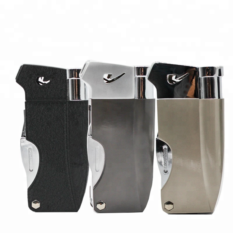 Wholesale high quality refillable butane metal smoking electronic kitchen gas lighter