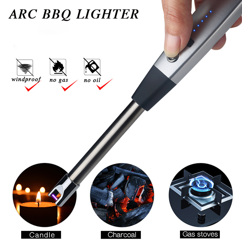 Cool Manufacturer Outdoor Customizable Electric Arc Coil Barbecue Candle Lighter,Electronic Lighter Rechargeable