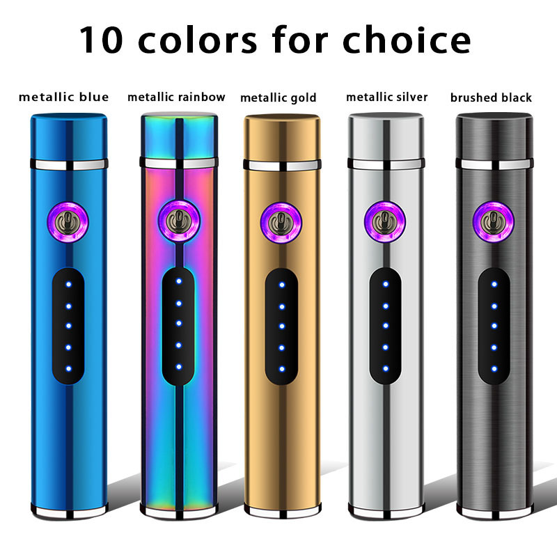 Custom Round Mini Stylish Rechargeable Cigarette Plasma Lighter,Wholesale Customized Novelty Lighters with Logo