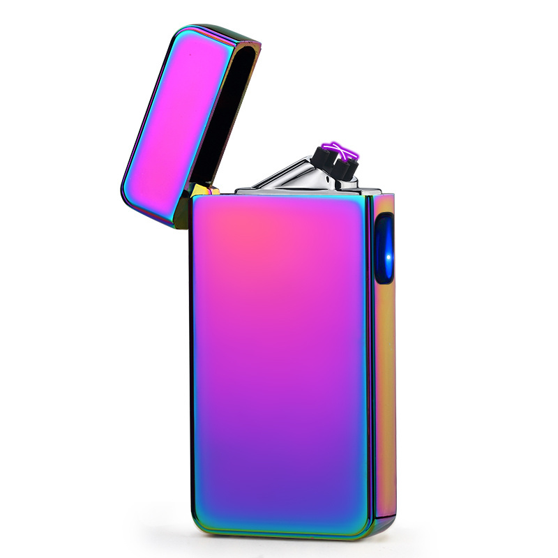 Factory Price Wind proof Silver Battery Electronic Plasma Lighter USB Rechargeable,Custom Logo Metal Lighters Cheap Wholesale