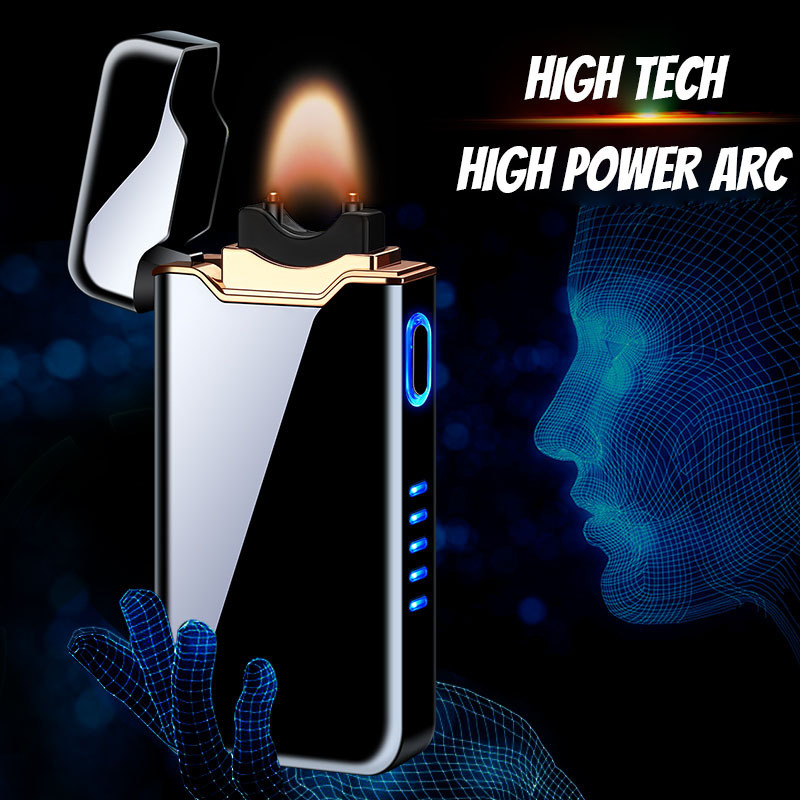 Powerful Flameless USB Plasma Rechargeable Electric Arc Spark Original Charging Lighter,Novelty Lighters Wholesale