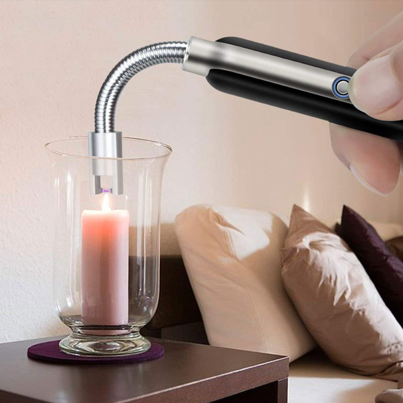 Wholesale Factory Long Flexible Multi-purpose USB Electronic Candle Electric Wick Lighter Flameless Wind proof for Candles