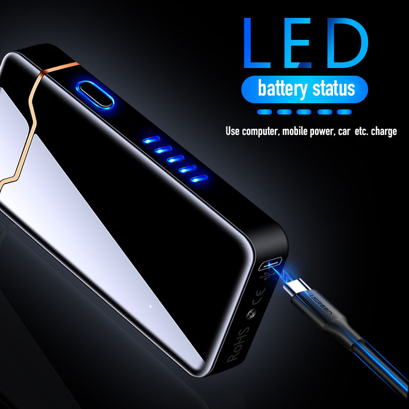 Powerful Flameless USB Plasma Rechargeable Electric Arc Spark Original Charging Lighter,Novelty Lighters Wholesale