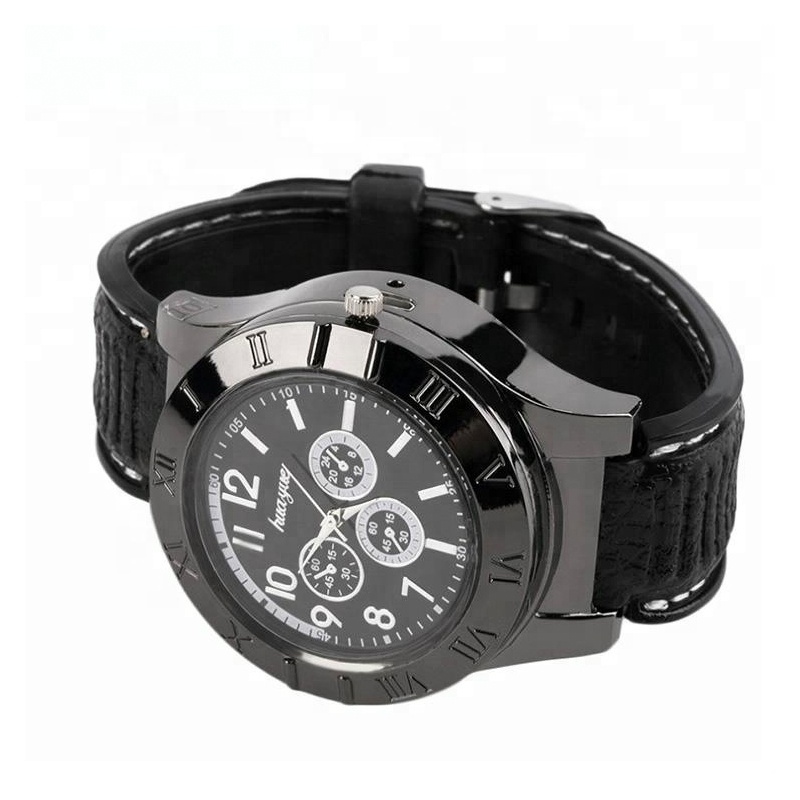 custom men rechargeable usb cigarette wrist watch lighter