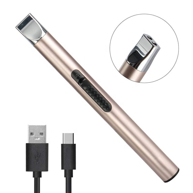 Original Factory Mini Long Electric Kitchen Candle Lighter USB Rechargeable Birthday Women's Day for Candle Fireworks