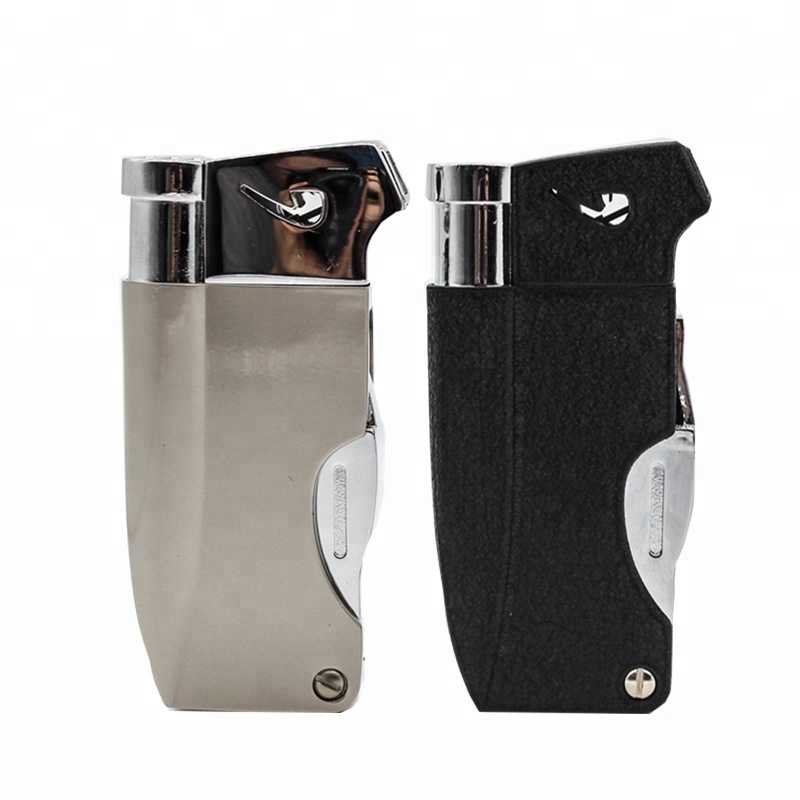 Wholesale high quality refillable butane metal smoking electronic kitchen gas lighter