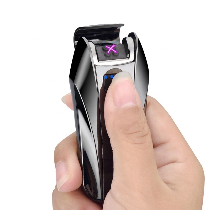 Wholesale usb rechargeable lighter,windproof double arc pulse usb electric lighter