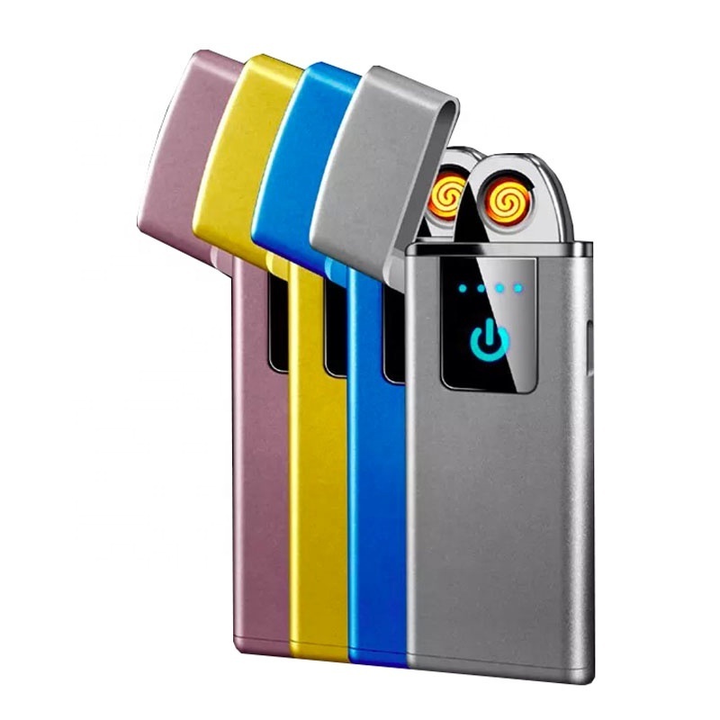 Newly Design Creative Thin Electronic Lighter, Cigar USB Rechargeable Flameless Lighter for gifts promotional lighter