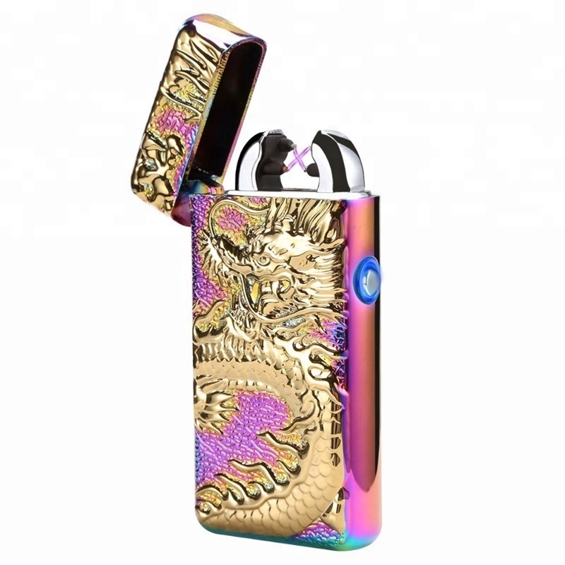 Electric Lighters Usb Charging Plasma Arc,Dragon Arc Lighter Multicolor,Plasma Lighter USB Rechargeable