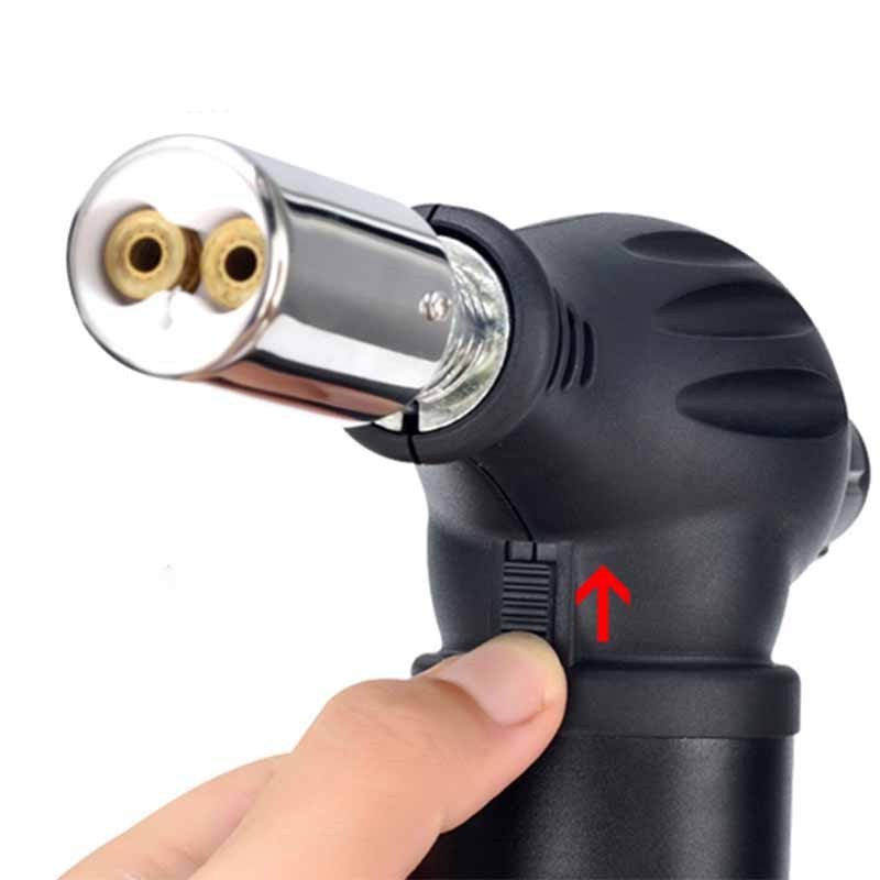 Portable Outdoor Use Mini Novelty Heating Culinary Butane Gas Flame Lighter Big Torch Lighter