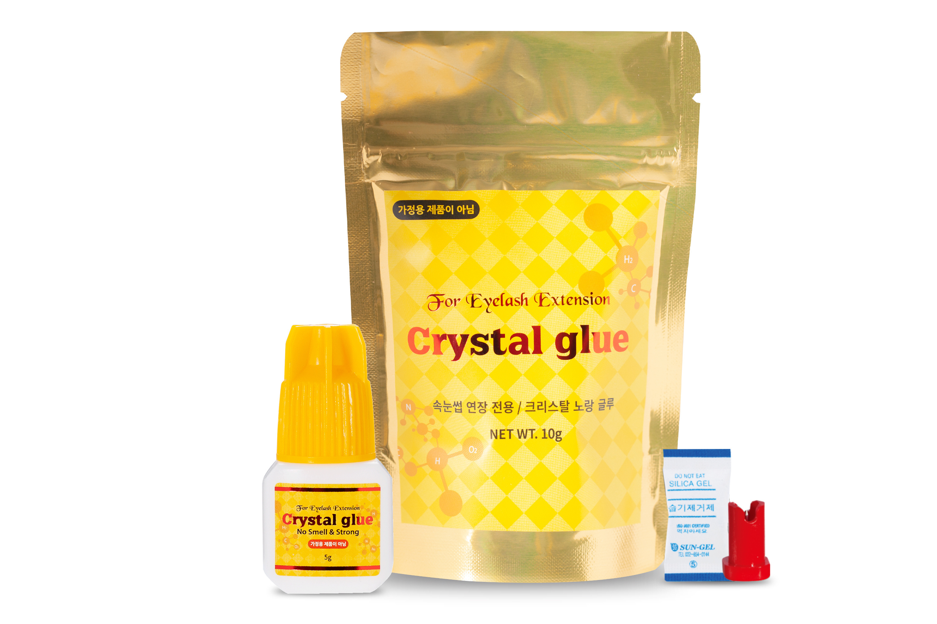 Crystal Yellow Glue Private Label Latex Free Eyelash Extension Lash Adhesive Sensitive glue Sky Glue Sky zone daejin global.