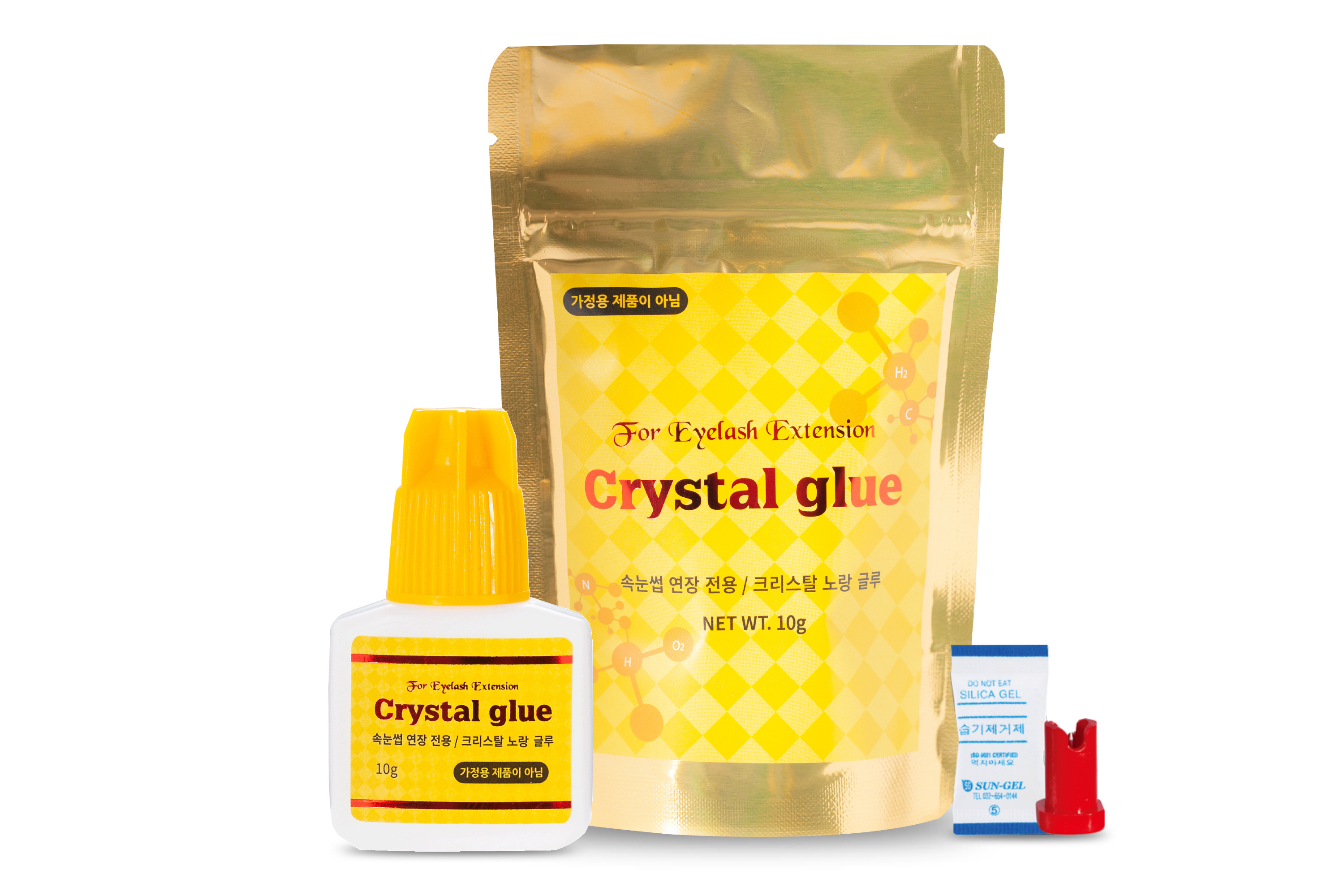 Crystal Yellow Glue Private Label Latex Free Eyelash Extension Lash Adhesive Sensitive glue Sky Glue Sky zone daejin global.