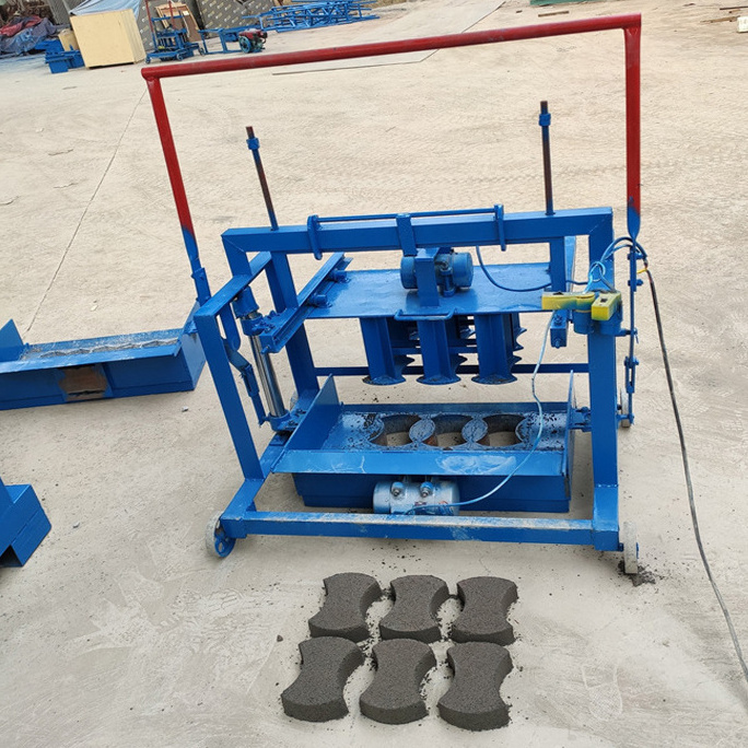 Automatic Self-lifting Cement Paver brick Making Machinery Solid Sand Concrete Block Making Machine Mobile Hollow brick Maker