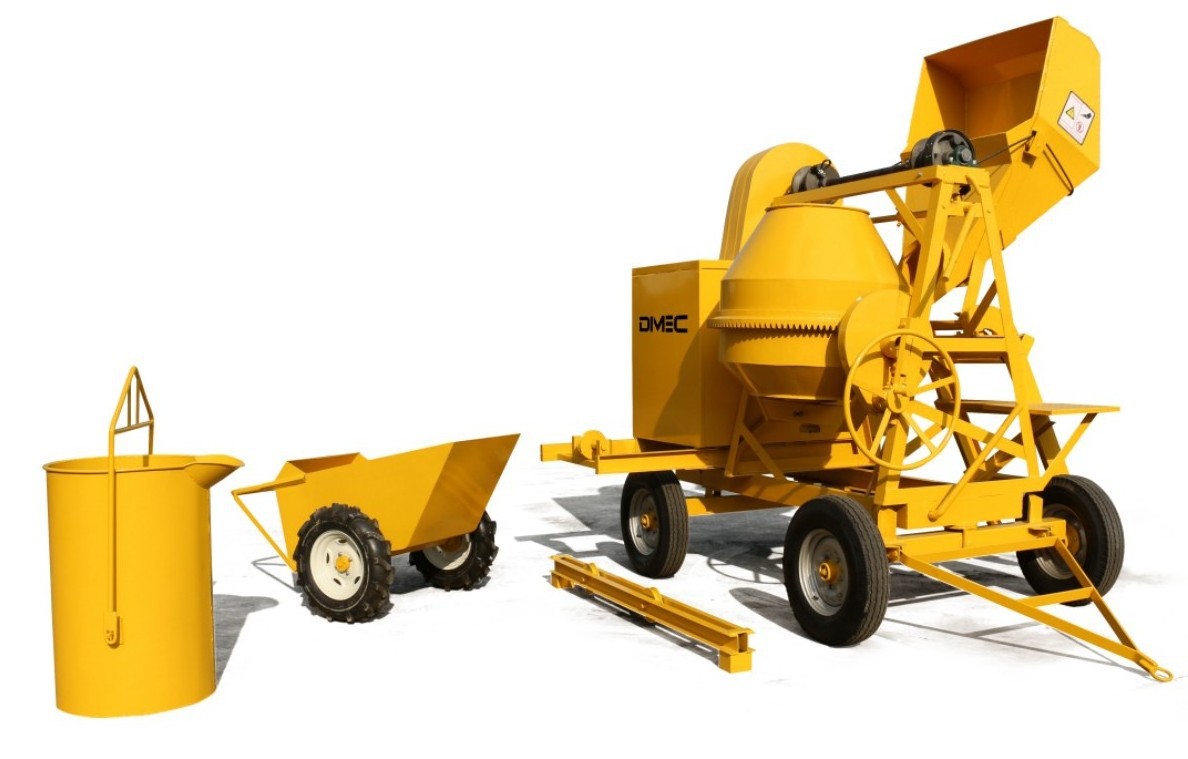 Good Price Self-loading Horizontal Electric Concrete Mixer Drum With Lifting Ladder