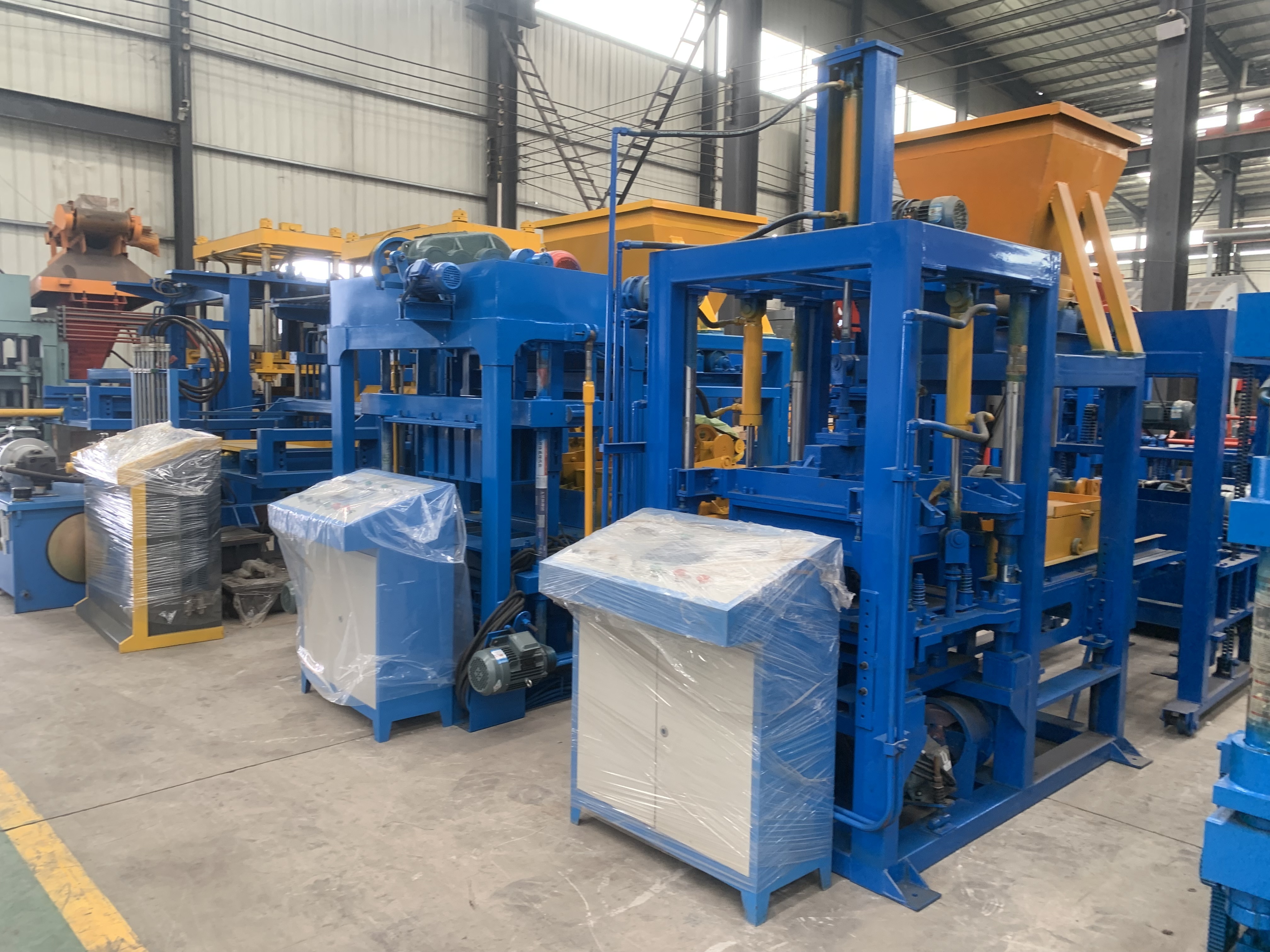 Automatic Hydraulic Hollow Block Machine,Concrete Paving Block Making Machine