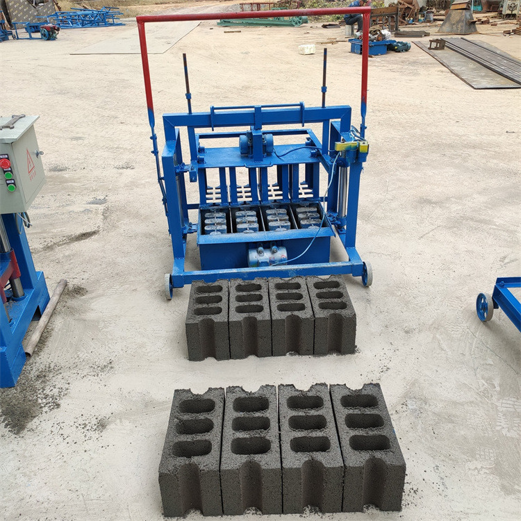 Brick making machinery hollow block maker machine manual pressing interlock brick making machine in Kenya