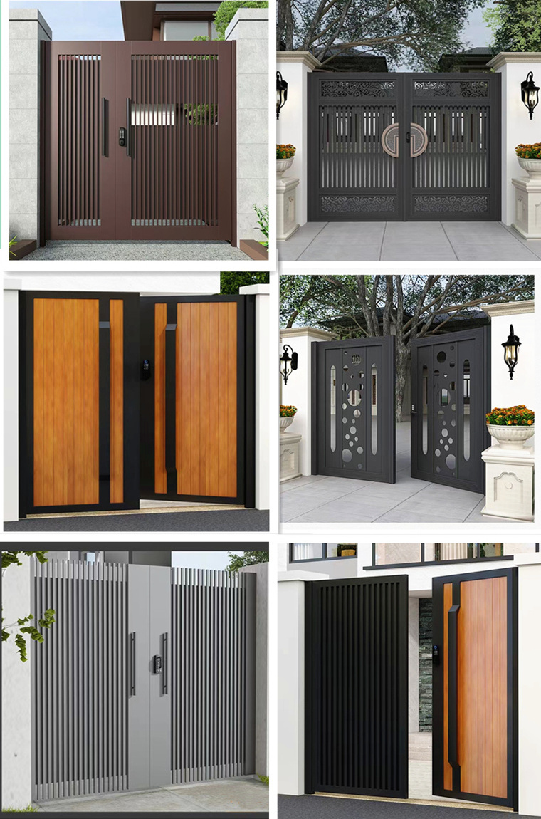 Latest Outdoor Main Gate Designs Modern Private Metal Aluminum Automatic  Swing Gate For House aluminium garden gates | BestSuppliers.com, image size:760x1150