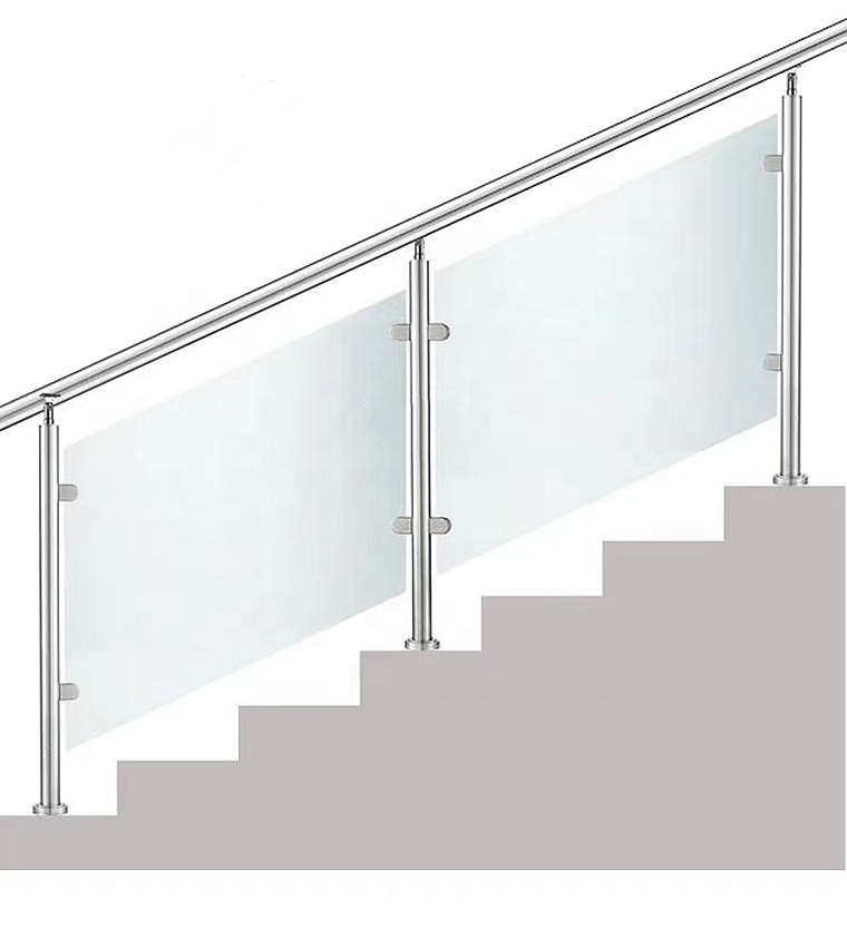 Foshan Factory cheap stainless steel stair handrail railing posts,square column, railing pillar