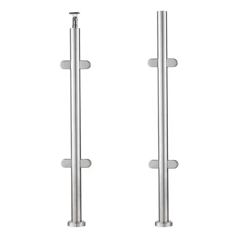 Foshan Factory cheap stainless steel stair handrail railing posts,square column, railing pillar