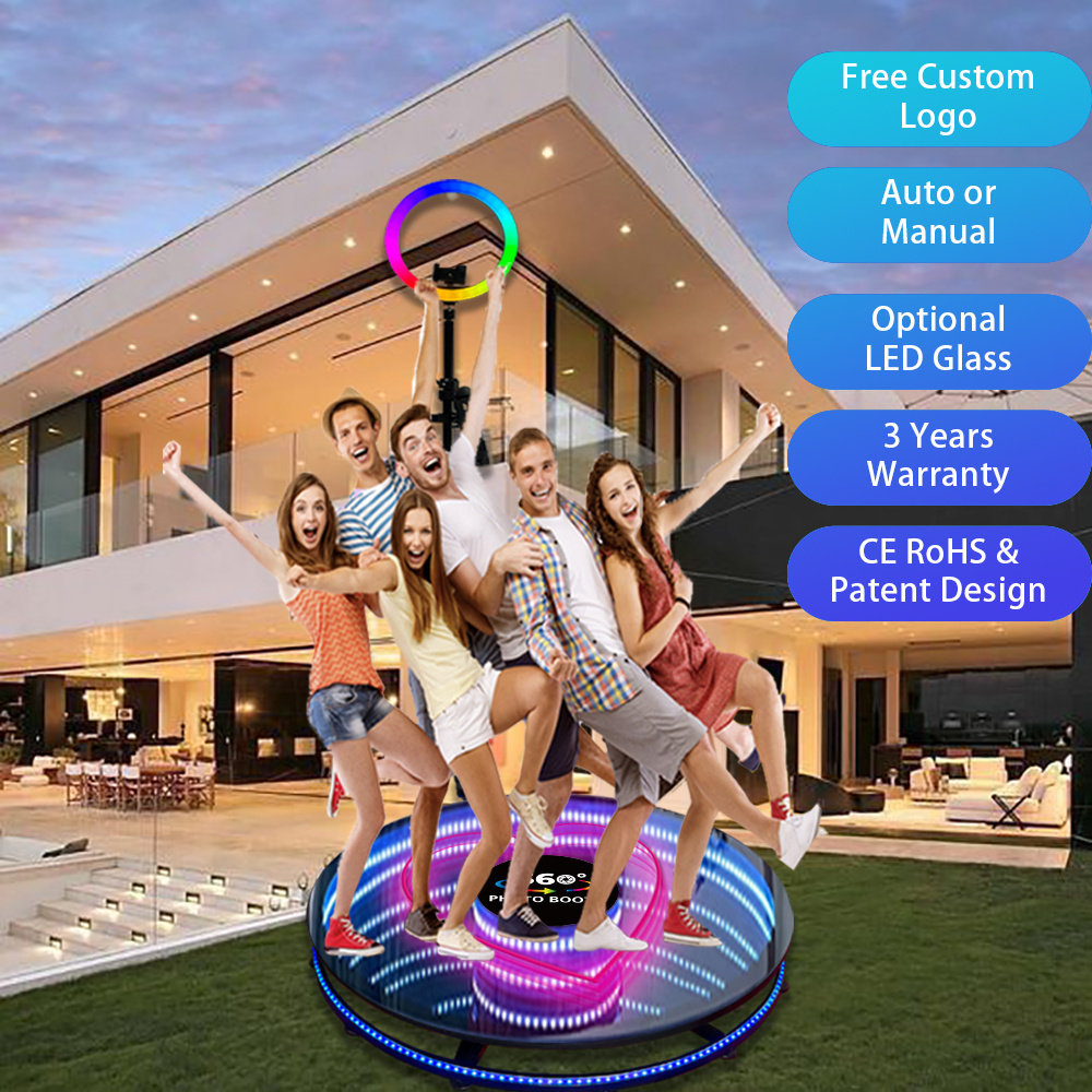 Hot Sale New Portable Selfie 360 Spinner Degree Platform Business Photo Booth Camera Vending Machine 360 Video Booth