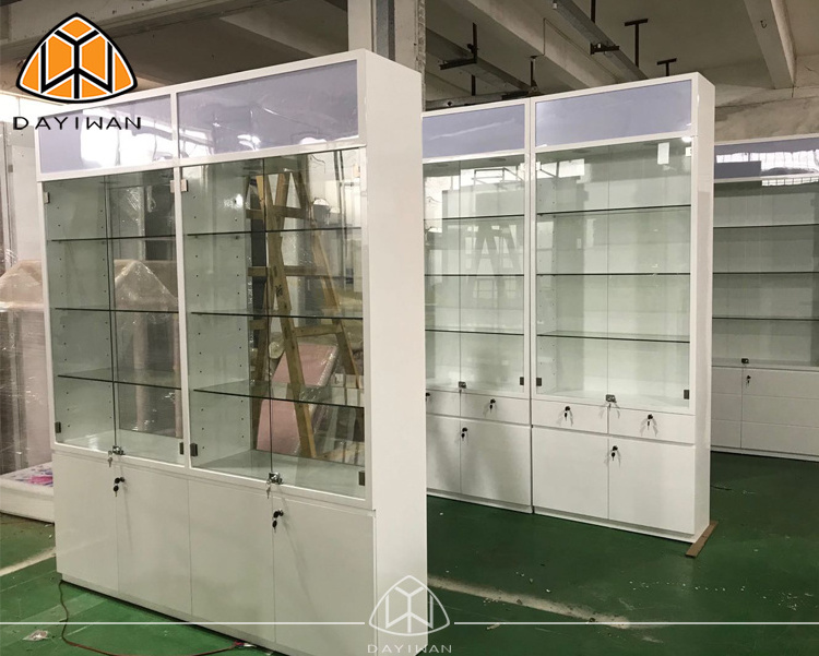 Shopping Mall Cosmetic Store Furniture Counter Design Showroom Decoration Cosmetic Display Cabinet And Showcase