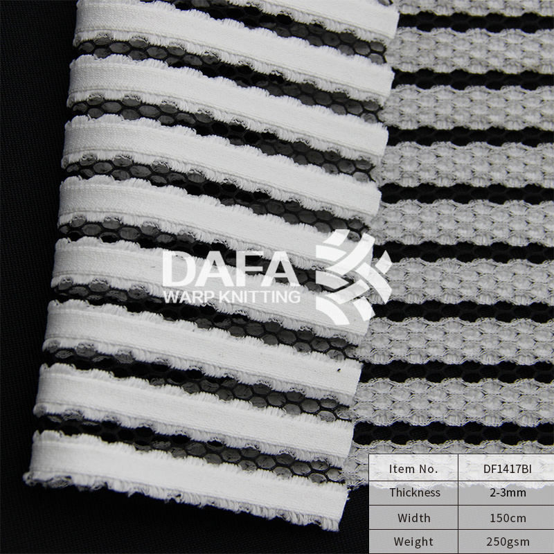 100% Polyester 3D Hollowed Out Design Air Mesh Fabric for Home Textiles