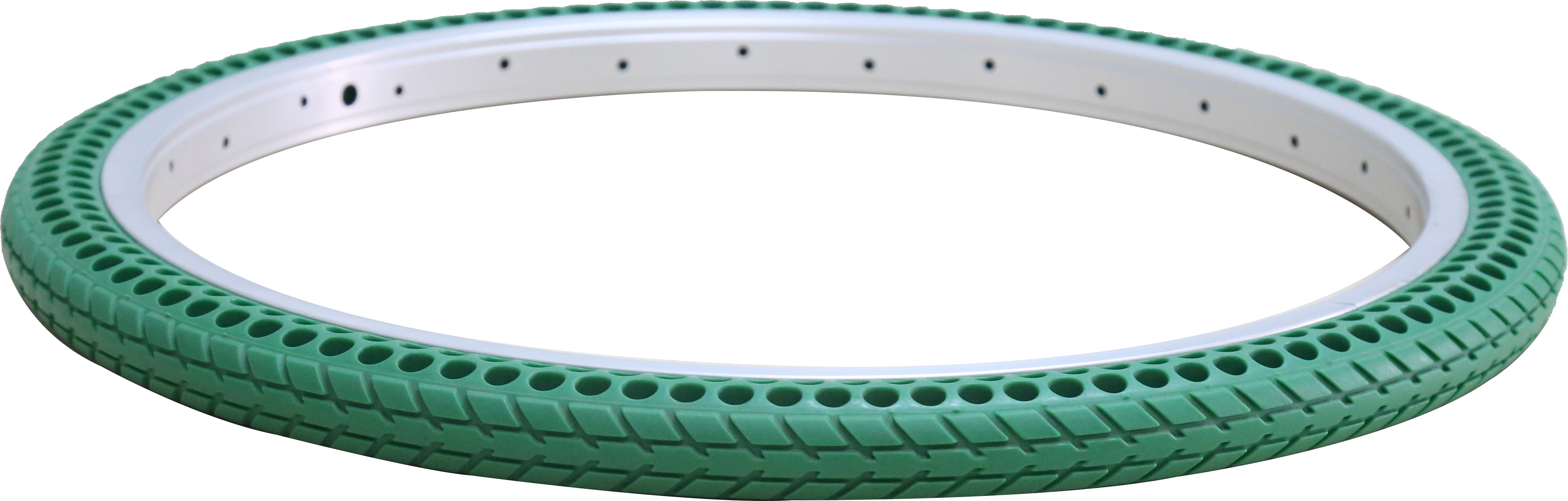 Non-pneumatic Tire   26 inch road bike airless solid tires 26x1-3/8 classic green color in stock factory direct sell