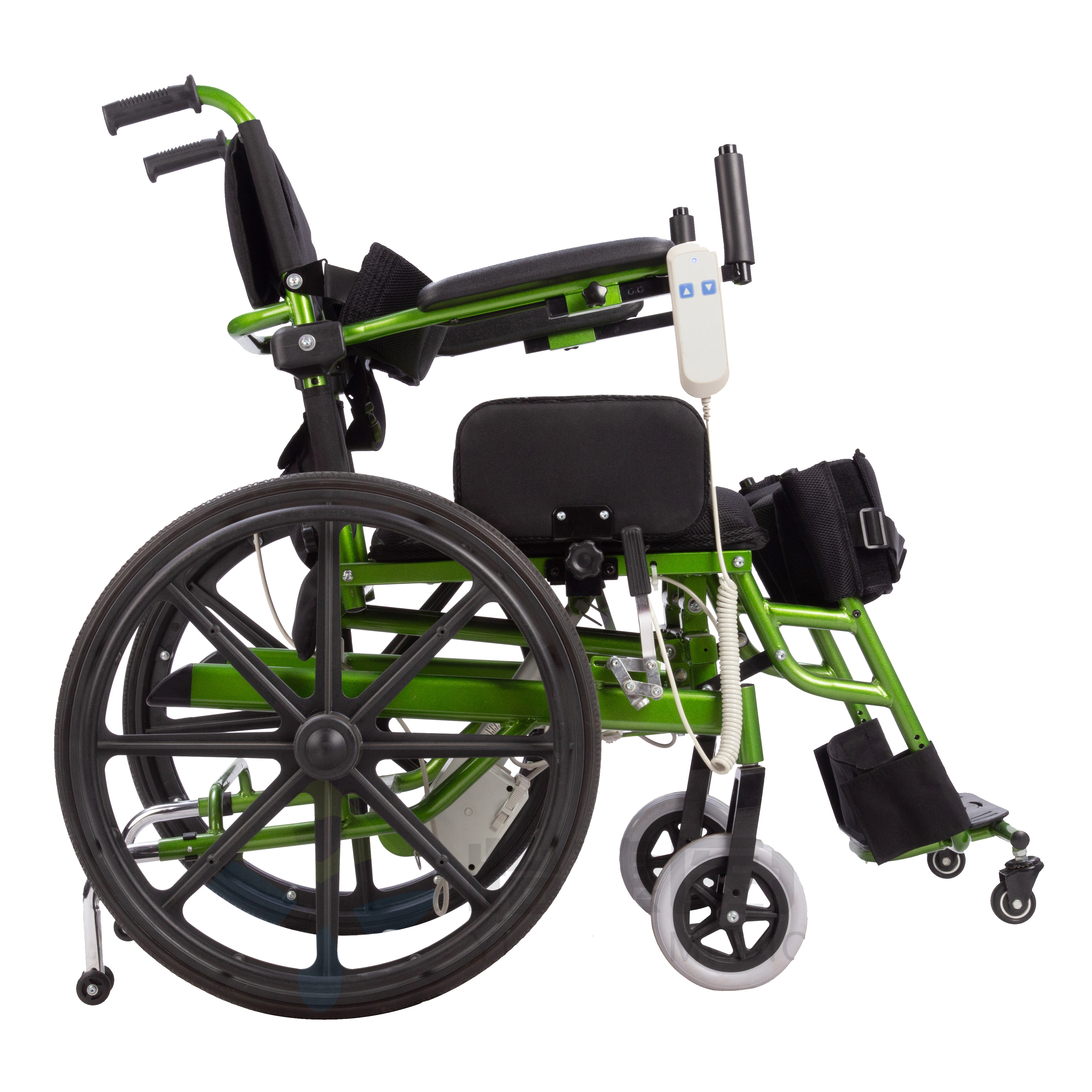 Elderly Disabled Wheelchair Steel Alloy Adjustable Reclining Standing Wheelchair