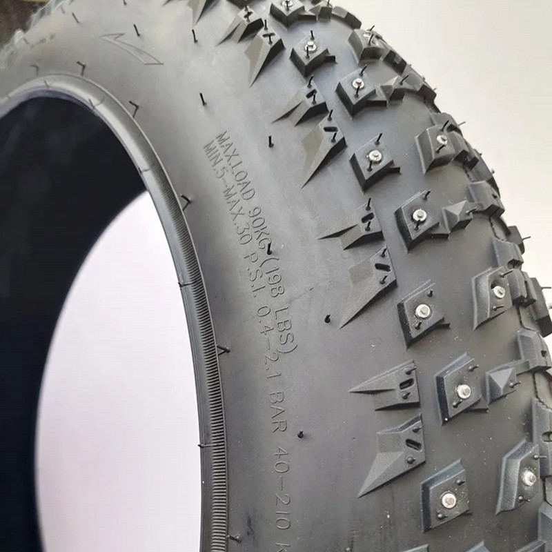 High Quality 20x4.0 Snow Bike Fat Bicycle Tire and Inner Tube  Ice Studded Bike Tires