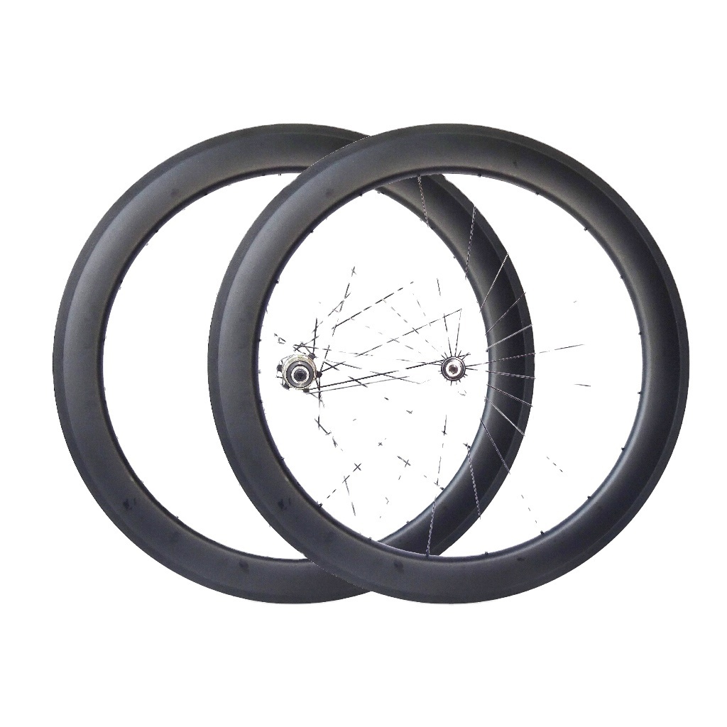 OEM Chinese Classic Bike Carbon Wheels 60mm Tubular Clincher Wheelset 700c Road Cycling Rim Brake