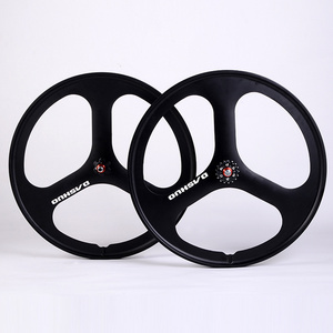 26 Inch Bike Rims Bicycle Wheels Bike Wheel 3 Spoke Wheels Magnesium Alloy Stand QR Rear Powder Coated Rims For City Bike