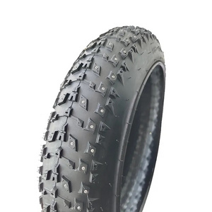 High Quality 20x4.0 Snow Bike Fat Bicycle Tire and Inner Tube  Ice Studded Bike Tires