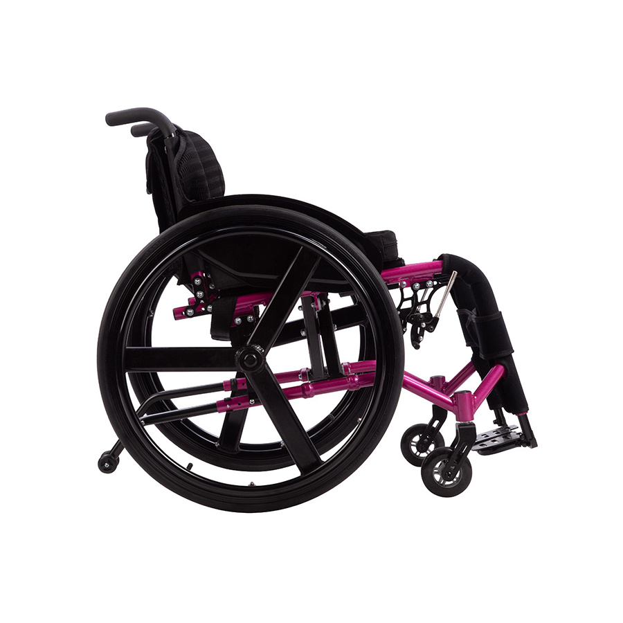 High end light weight aluminum leisure wheelchair fashionable sports wheelchair for sale