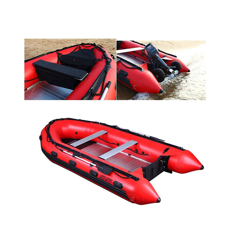 New design OEM 290 cheep aluminum boat fishing boats without engine gospel boats electric jet With Repair Kit