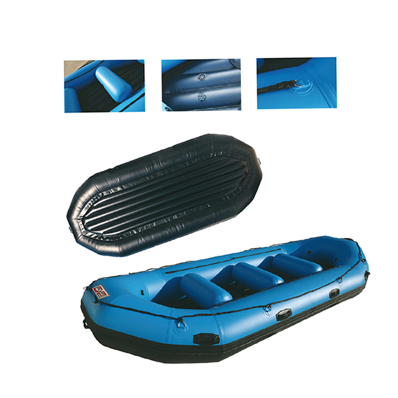 New OEM 4.3m river raft inflatable tube boat fishing pontoon row boats fishing rubber 8 person boat for sale