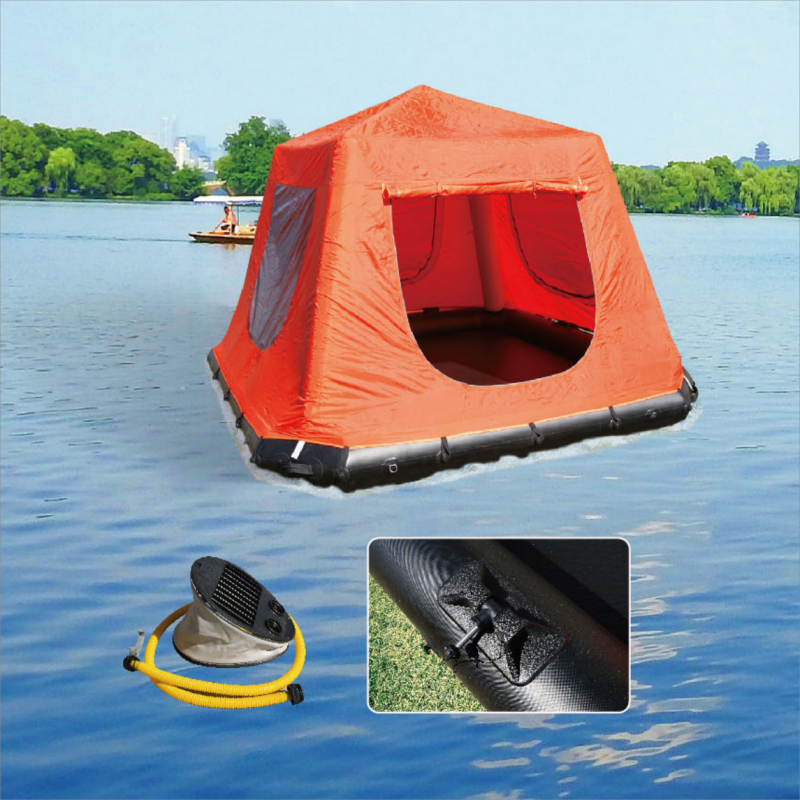 NEW Customized cheep inflatable pool tent tente gonflable Inflatable Floating Dock Floating Raft on water