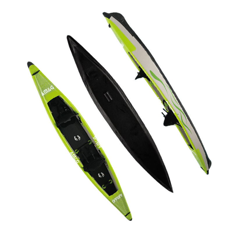 New design customeziation 14 fishing kayak kayaks 2 person drop stitch pvc inflatable kayak With Repair Kit