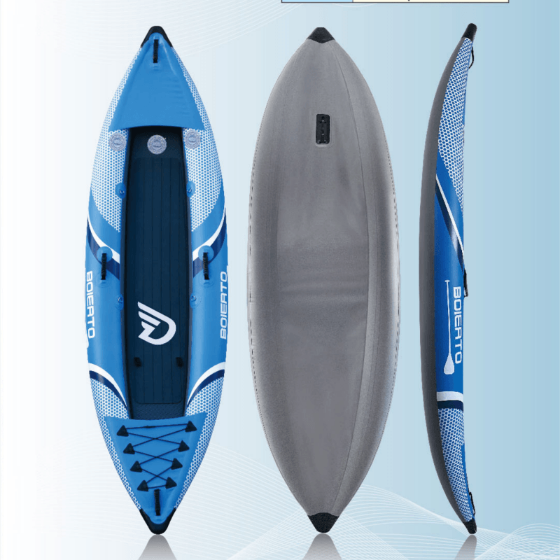 BOIERTO New Design cheap plastic kayak for kayak pedal drive with paddle both fishing and recreation made in China