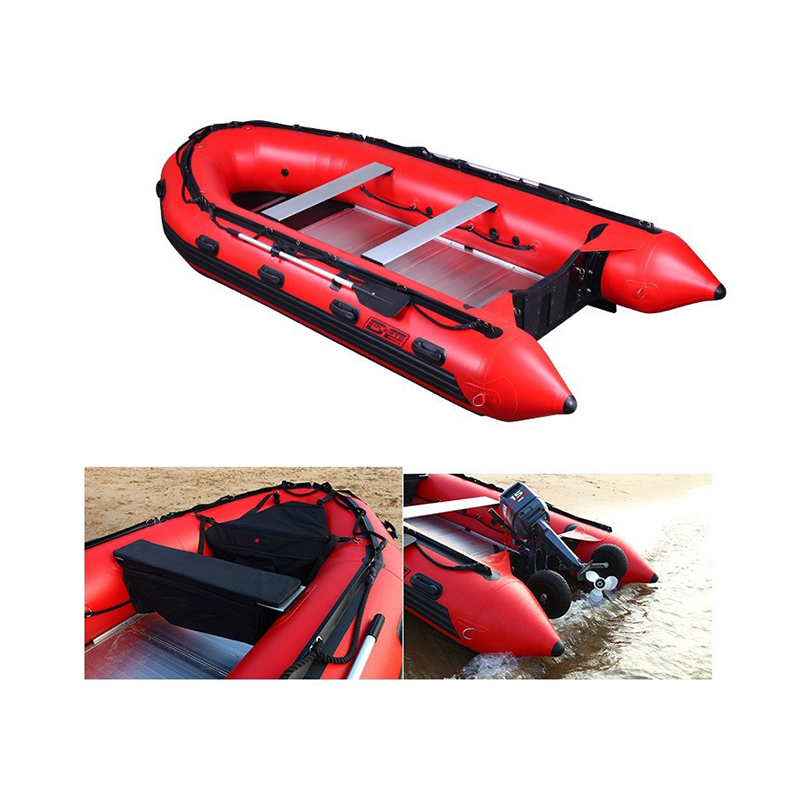 DAMA High Quality portable pontoon boat electric boat pvc inflatable PVC rowing boat with fishing for sale