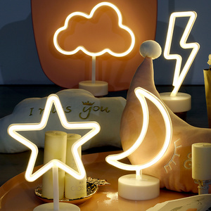 A variety of styles  led unicorn love  Modeling night light for christmas party decoration