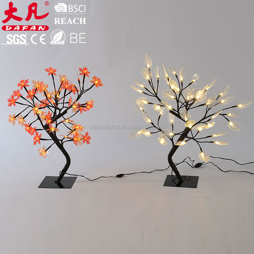 holiday Christmas decoration warm white  home party twig branch led trunk bonsai maple tree light