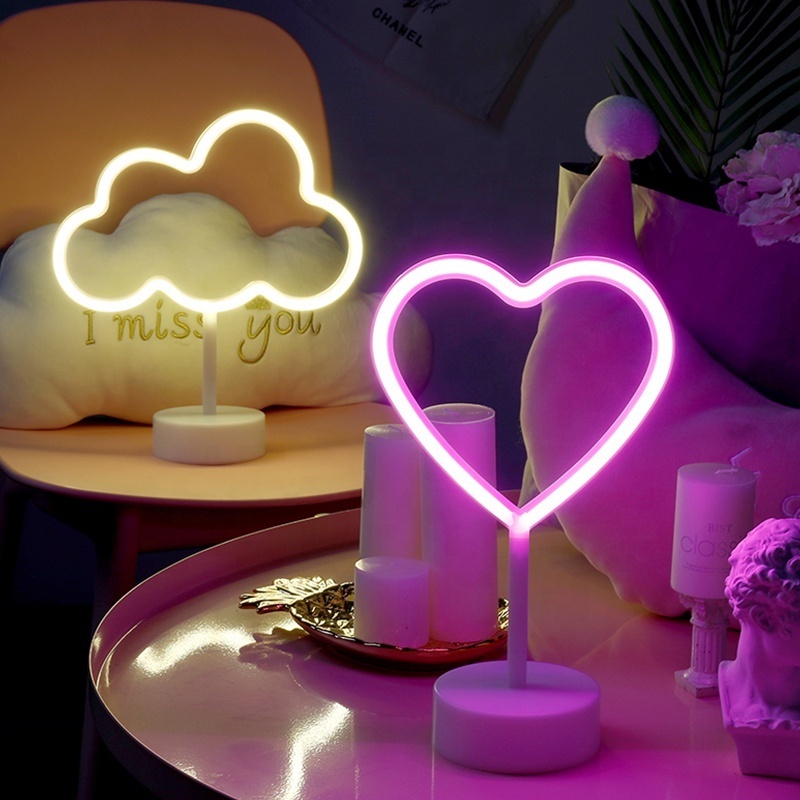 A variety of styles  led unicorn love  Modeling night light for christmas party decoration