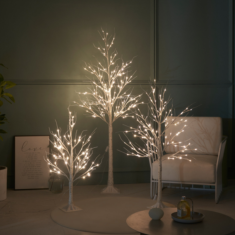 White birch branches Artificial Branches tree light LED lights battery operated twig lights table lamp decoration for room