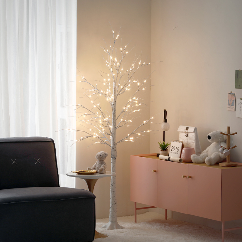 White birch branches Artificial Branches tree light LED lights battery operated twig lights table lamp decoration for room