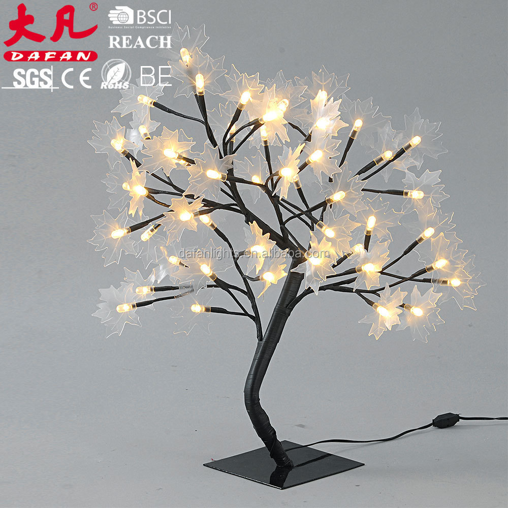 holiday Christmas decoration warm white  home party twig branch led trunk bonsai maple tree light